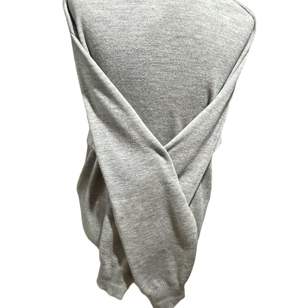 White Ram Moulaine Gray Heathered VNeck Pullover-30% Wool -Size XL - Picture 8 of 10